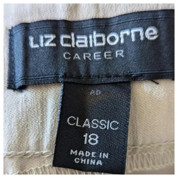 LIZ CLAIBORNE NWT Sophie Straight Leg Pants Sze 18 - Picture 7 of 9